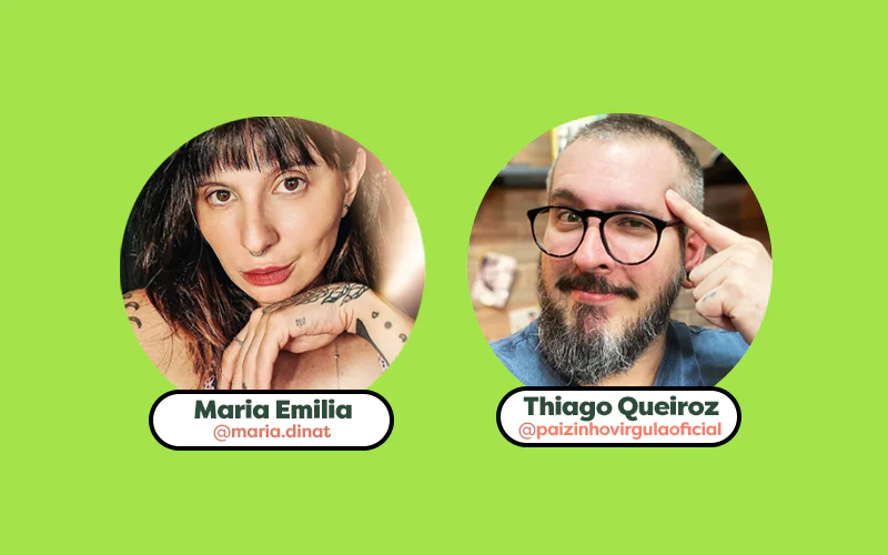 Foto Maria Dinat e Paizinho, Vírgula.
