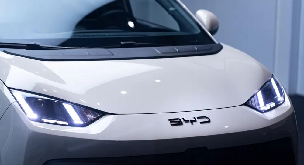 Imagem de um BYD representando carros estilosos