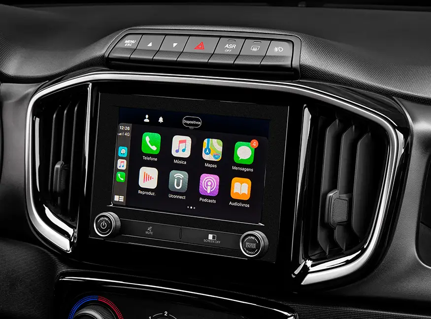 Central Multimidia do Fiat Mobi