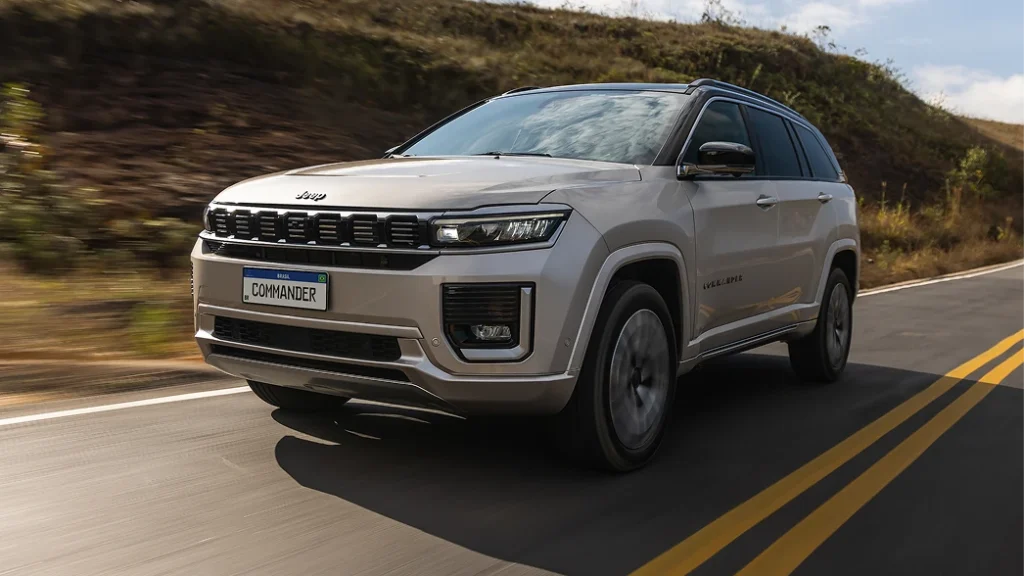 Dianteira do Jeep Commander 2026