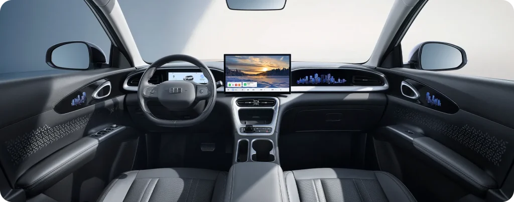 Espaço interno do Geely EX2