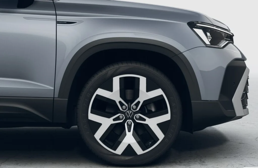 Roda diamantada 19” do novo Taos Highline 2026