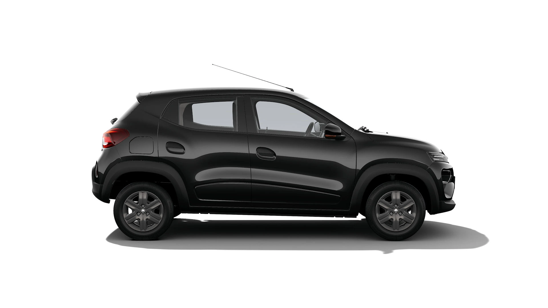 Imagem lateral do Renault Kwid para comparação com o Fiat Mobi